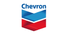 Chevron logo featuring two interlocking v-shaped stripes in blue and red with the word "Chevron" in blue text above.