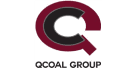 Logo of QCoal Group featuring a large stylized letter "Q" in black and dark red, with the words "QCOAL GROUP" below it.